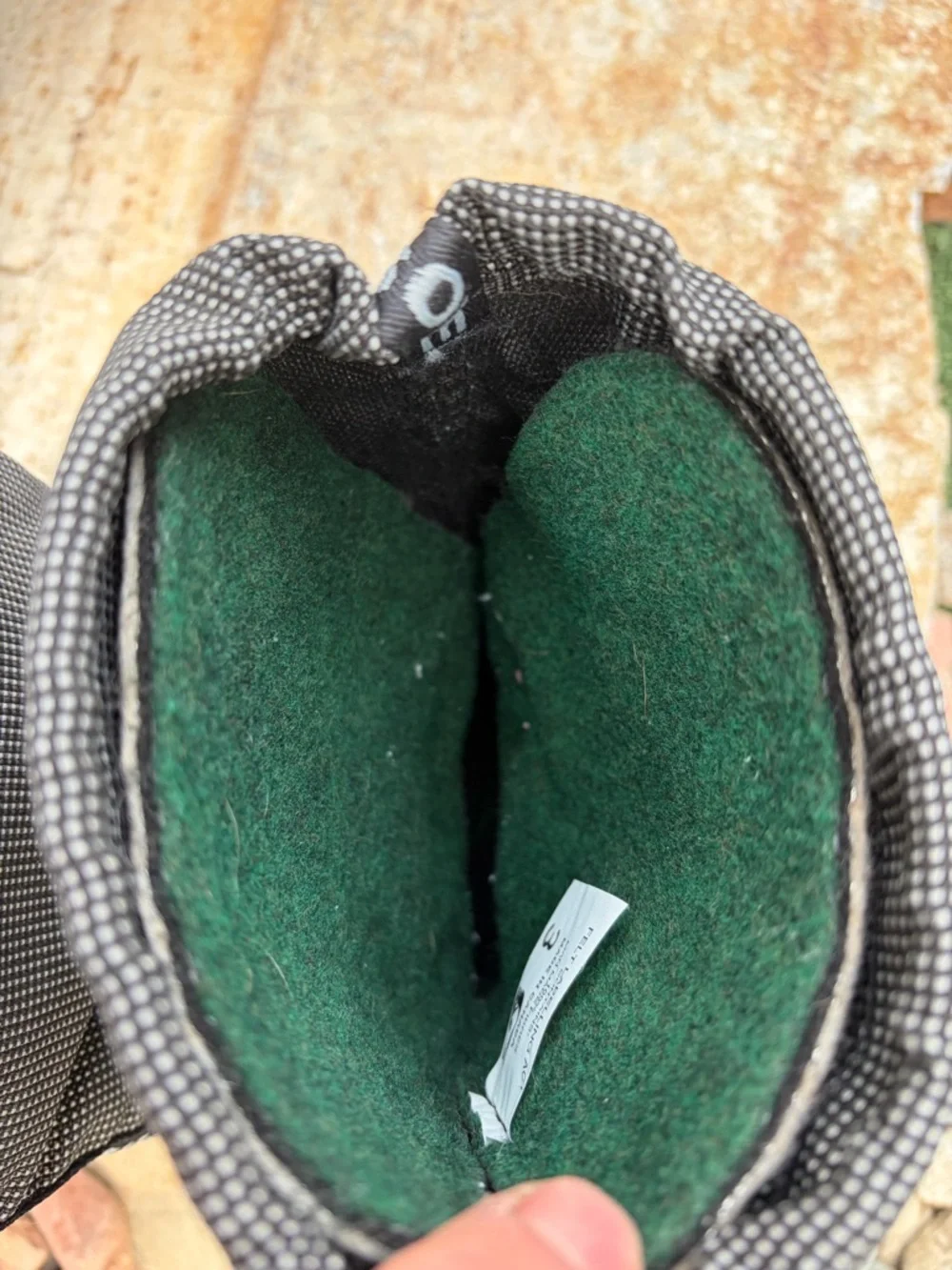 Sorel Lined Winter Snow Boots youth Size 3 Green Liners Lace Front Women's 4.5-5